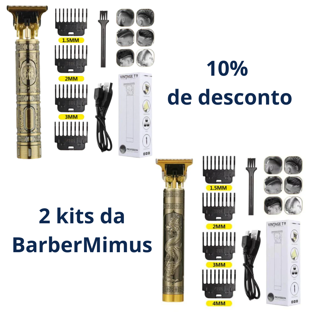 Barber Mimus Pro - kit barbeador Barba e Cabelo