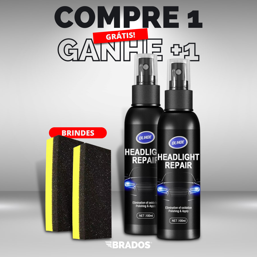 (Compre 1, Ganhe Outro) Restaurador de Faróis AutoShow: Restaura, Dá Brilho e Protege
