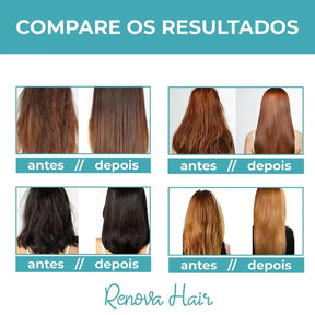 (Oferta de Lançamento Pague 1 Leve 2) Creme Alisador Renova Hair😍| Resultado em 10 minutos