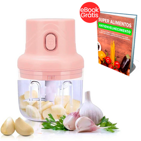 Processador De Alimentos Elétrico 250ml - Grátis Ebook Super Alimentos Antienvelhecimnto